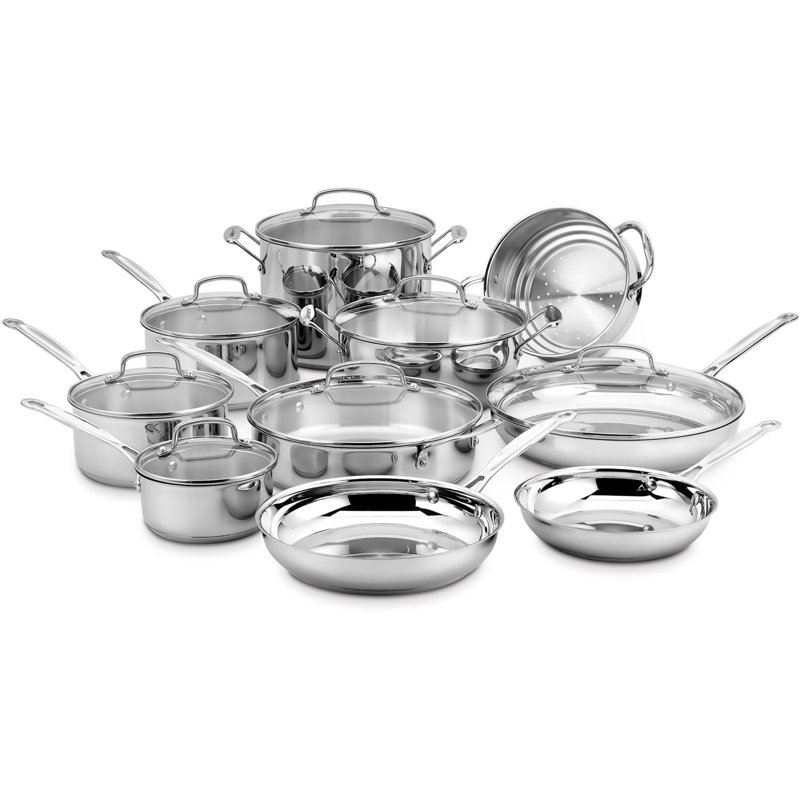 Cuisinart Chef's Classic 17 Piece Aluminum Cookware Set & Reviews Wayfair